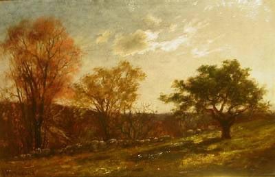  Landscape Study, Melrose, Massachusetts, oil painting by Charles Furneaux